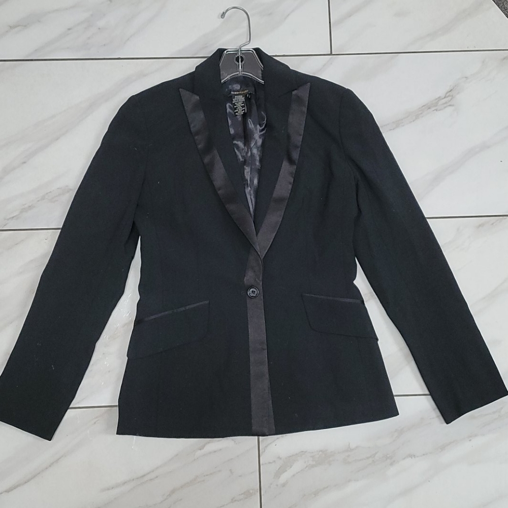 BCBG Black Tuxedo Blazer